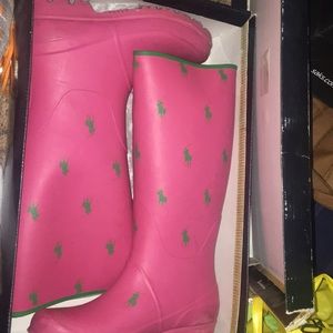 Ralph Lauren Polo Horse Rain Boots